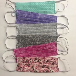Set of 6 Fabric Masks women’s med/large washable